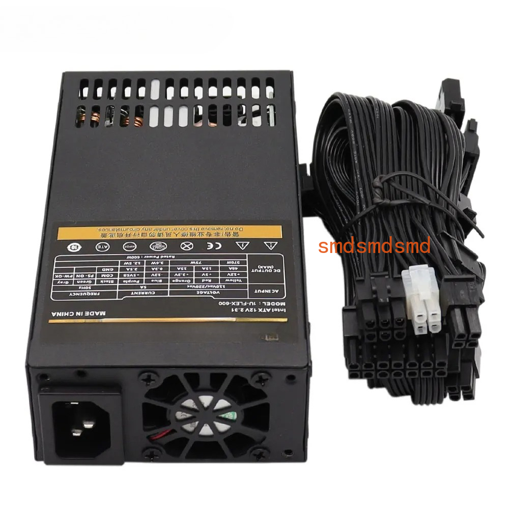Atx Power Supply 1U Flex 500W - Modułowy zasilacz 600W Mały zasilacz komputerowy